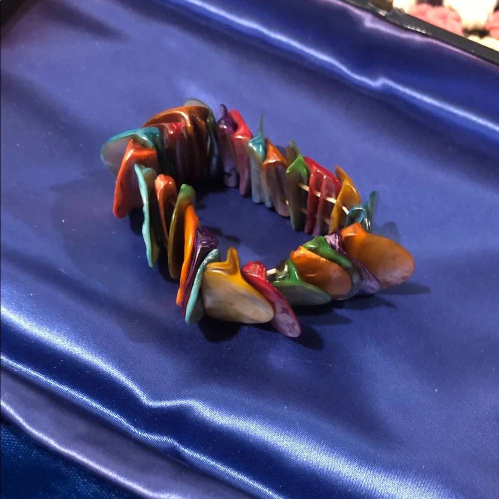 💋Multicolor Shell Chip Stretch Bracelet - Women Jewelry